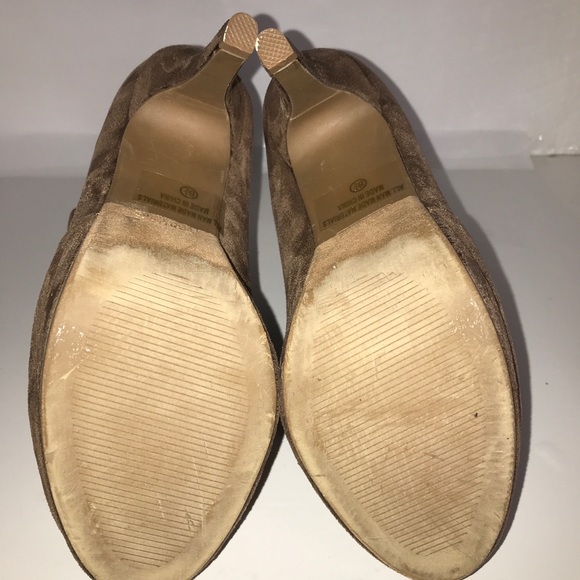 Top Moda Ankle zip Booties Taupe Neutral Size 8.5 - Picture 6 of 9